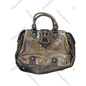 MC Women’s Green/Gray Crocodile Purse